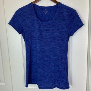3/$25 Athleta Blue Workout Short Sleeve Tee Sz XS